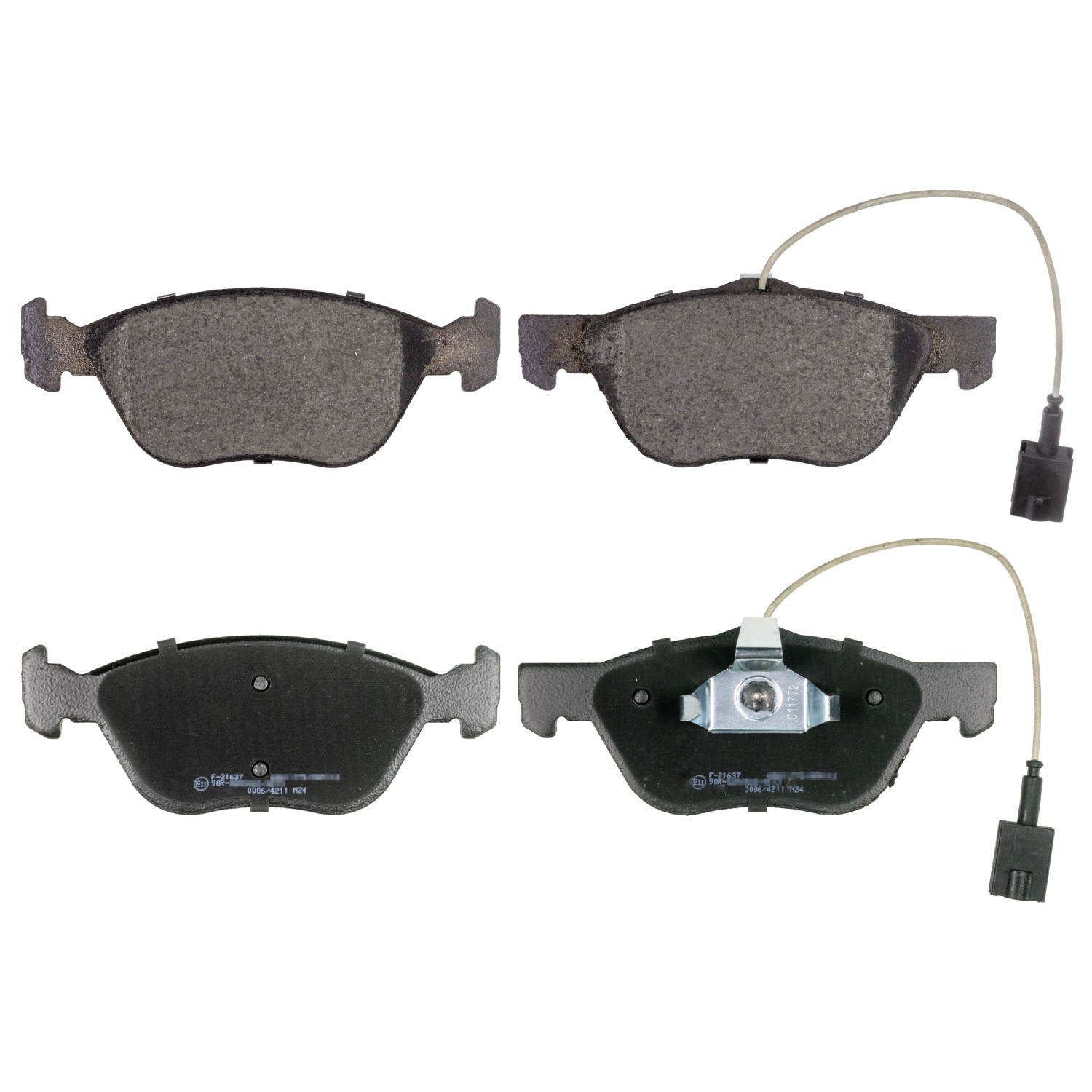 FEBI BILSTEIN 16849: Remblokken Vooras, Met plunjerclip