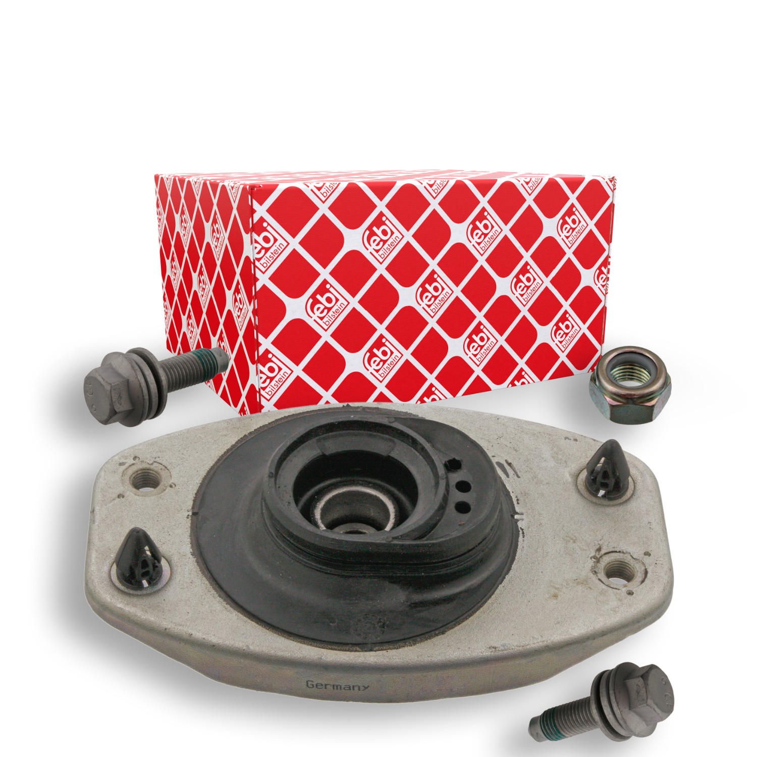 FEBI BILSTEIN 38065: Σετ επισκευής, βάση στήριξης γόνατου ανάρτησης μπροστινός άξονας, με υλικά στερέωσης, με ρουλεμάν