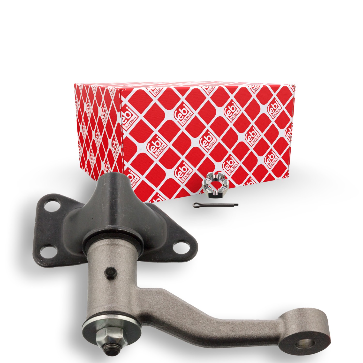 FEBI BILSTEIN 42685: Levier intermédiaire de direction Essieu avant, avec ecrou crénelé