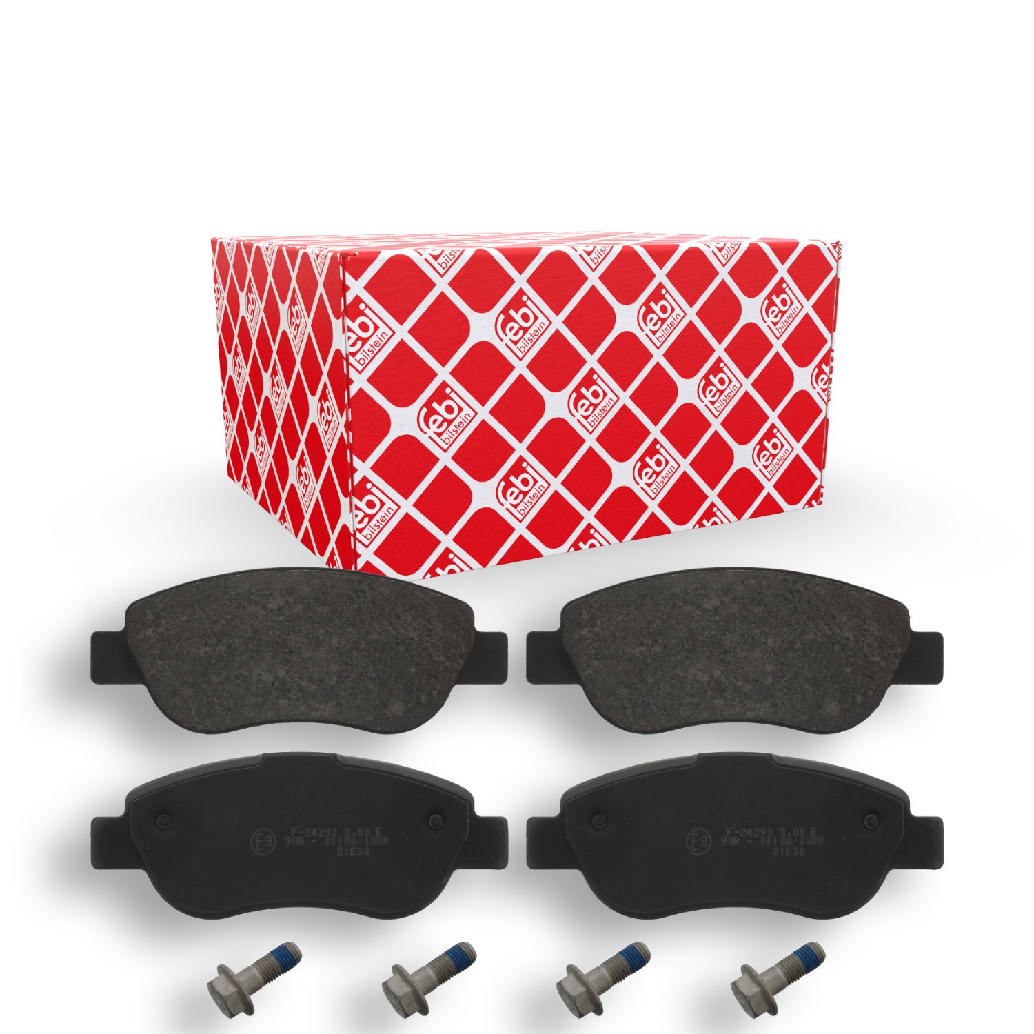 FEBI BILSTEIN 16857: Bremsbeläge Vorderachse, mit Befestigungsmaterial