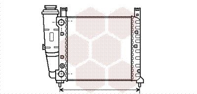 VAN WEZEL 17002076: Radiateur du moteur