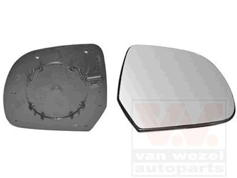 VAN WEZEL 3334831: Spoguļstikls, Ārējais atpakaļskata spogulis * HAGUS * pa kreisi