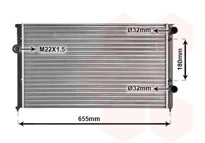 VAN WEZEL 58002102: Radiateur du moteur
