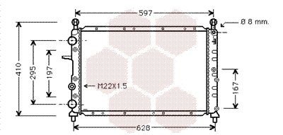 VAN WEZEL 17002099: Radiateur du moteur