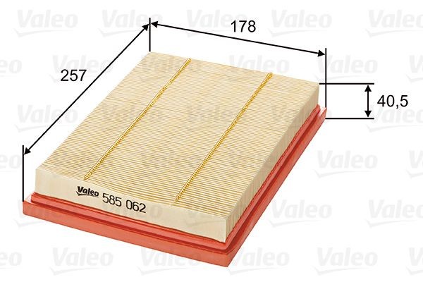 VALEO 585062: Filtro aria