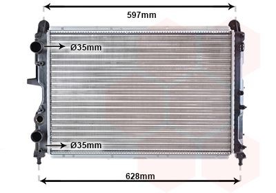 VAN WEZEL 01002051: Radiateur du moteur