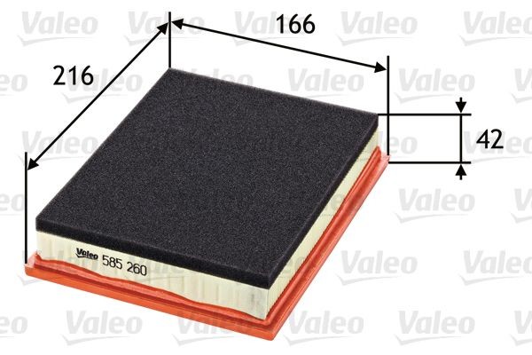 VALEO 585260 Luftfilter mit Vorfilter