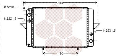 VAN WEZEL 43002060: Radiateur du moteur