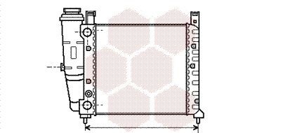 VAN WEZEL 17002077: Radiateur du moteur 340 - 320 - 34