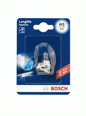 BOSCH 1 987 301 053: Крушка с нагреваема жичка, фар за дълги светлини 12волт, 55W, H3