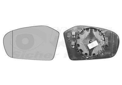 VAN WEZEL 3017837U: Стъкло на огледало, външно огледало * HAGUS * ляво
