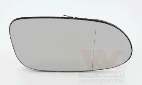 VAN WEZEL 3034838U: Spoguļstikls, Ārējais atpakaļskata spogulis pa labi