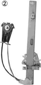 VAN WEZEL 1854225: Aknatõstuk ees vasakul, manuaalne