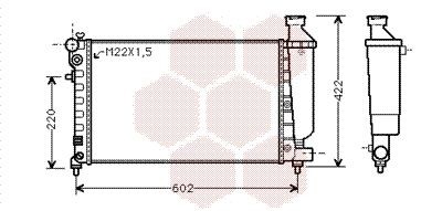 VAN WEZEL 09002117: Radiateur du moteur