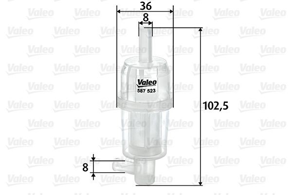 VALEO 587523: Palivový filter