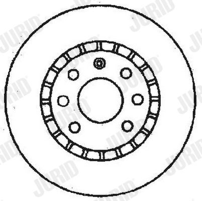 JURID 561488J: Bremžu diski Ø: 256mm, ventilējams, Ø: 256mm, ieeļļots, ar skrūvēm