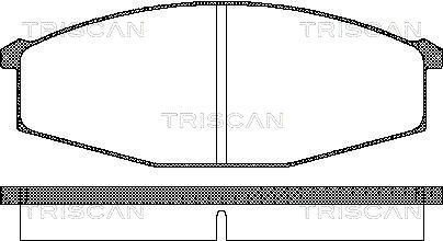 TRISCAN 8110 14127: Bremseklodser