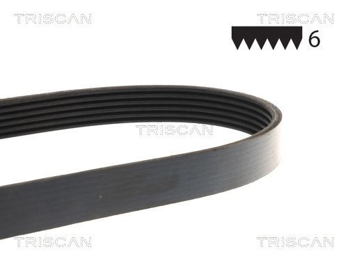 TRISCAN 8640 601275: Correia trapezoidal estriada 1275mm, Número de nervuras: 6