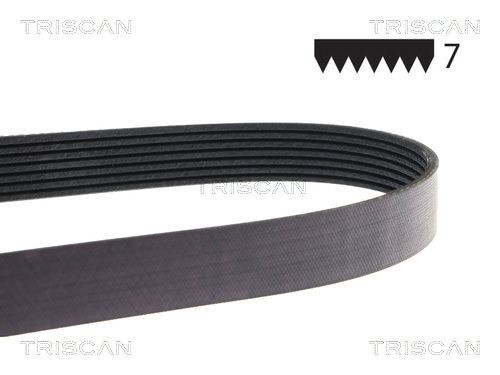 TRISCAN 8640 701113: Correia trapezoidal estriada 1113mm, Número de nervuras: 7