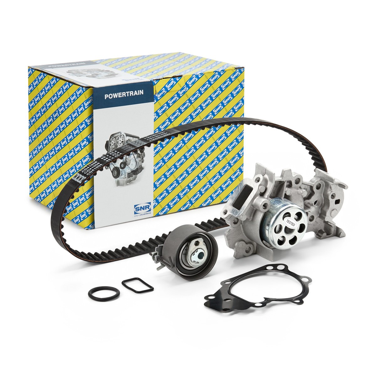 SNR KDP455.460: Комплект ангренажен ремък с водна помпа брой зъби: 95