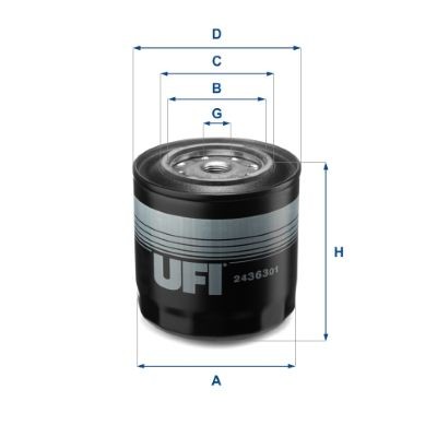 UFI 24.363.01: Kraftstofffilter