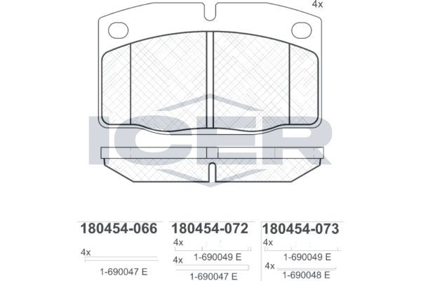 ICER 180454: Bremsbeläge