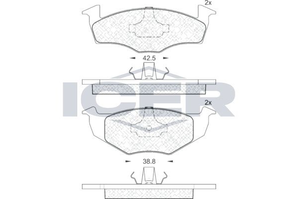 ICER 181178: Juego de pastillas de freno