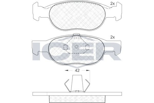 ICER 181348: Bremsbeläge