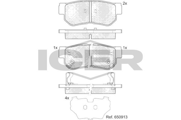 ICER 181645: Klocki hamulcowe