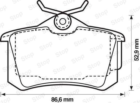 STOP 573005S: Bremžu kluči ar piederumiem