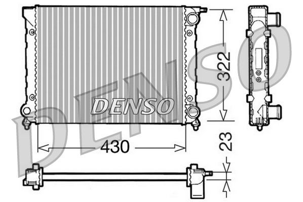 DENSO DRM32004: Radiateur du moteur Aluminium