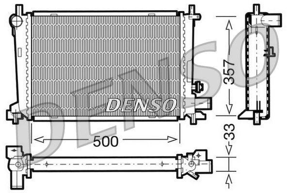 DENSO DRM10039: Radiateur du moteur Aluminium