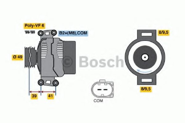 BOSCH 0 124 325 087: Alternator 110A