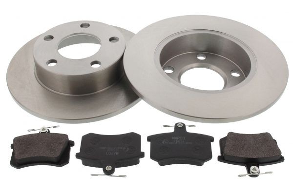 MAPCO 47861: Disques et plaquettes de freins Essieu arrière, Ø: 245mm, plein