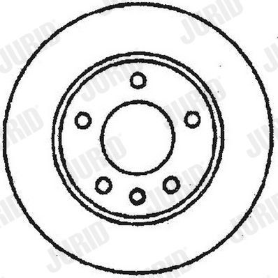 JURID 561652J: Disque de frein Ø: 260mm, plein, Ø: 260mm, huilé, avec vis/boulons