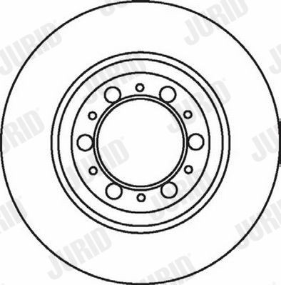 JURID 562089J: Bremseskive Ø: 245mm, fuldstændigt, Ø: 245mm, olieret, uden skruer