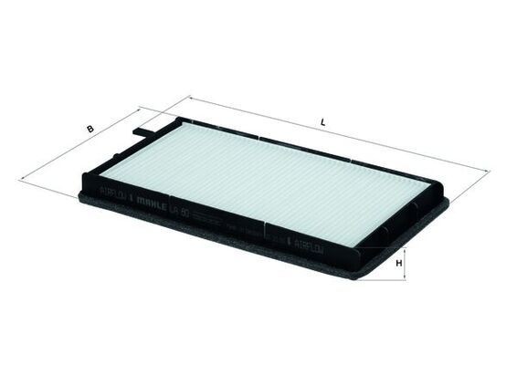 KNECHT LA 80: Interieurfilter Stoffilter