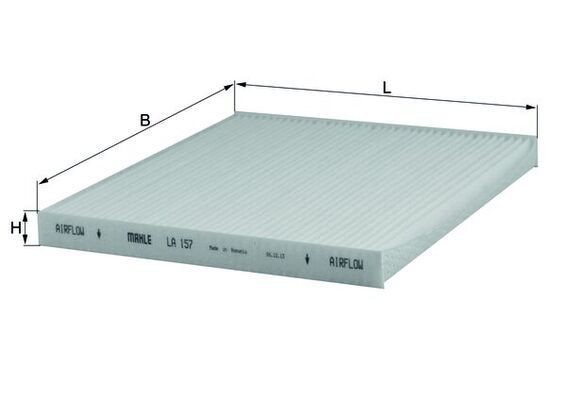 KNECHT LA 157: Filter vnútorného priestoru filter castic