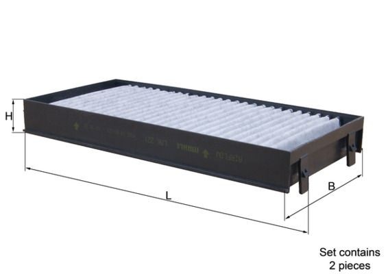 KNECHT LAK 25: Filtre d'habitacle Filtre à charbon actif