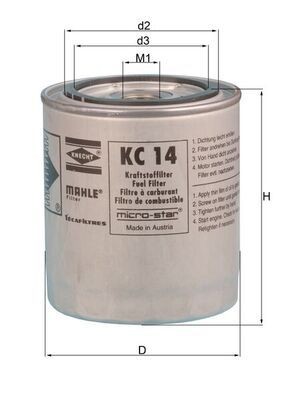 KNECHT KC 14: Filtro carburante