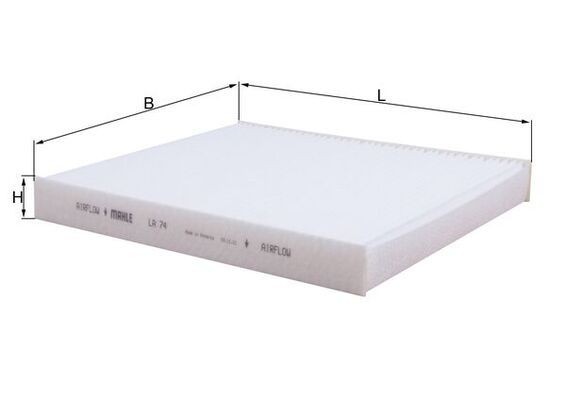 KNECHT LA 74: Kupefilter Partikkelfilter