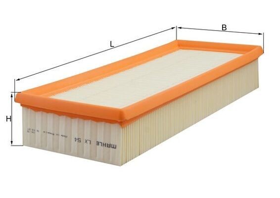 KNECHT LX 54: Luftfilter