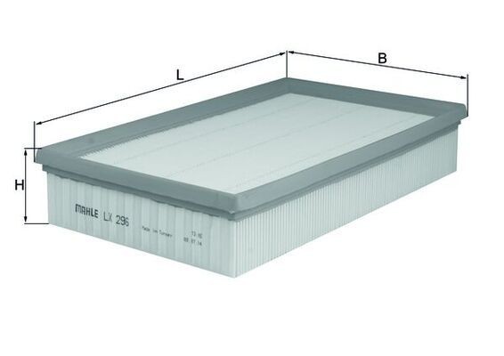 KNECHT LX 296: Luchtfilter