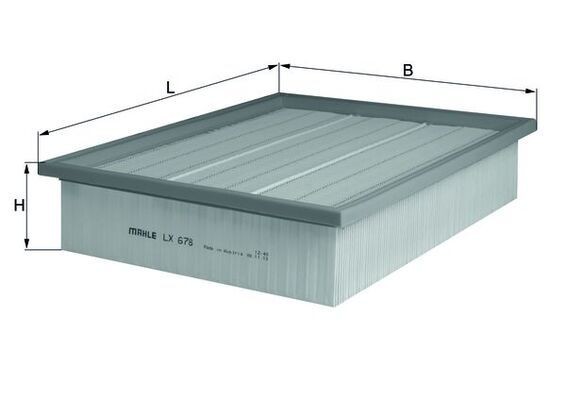 KNECHT LX 678: Vzduchový filter