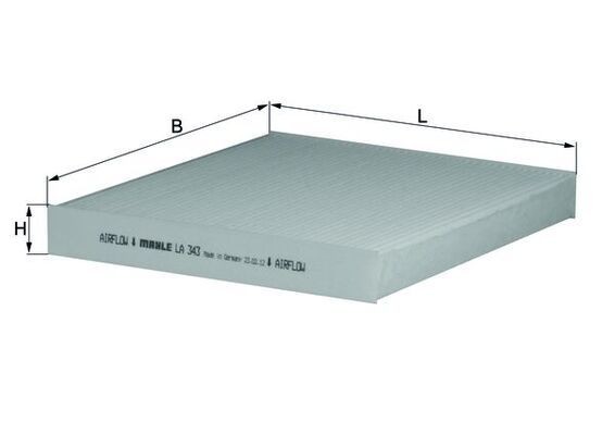 KNECHT LA 343: Filtre d'habitacle Filtre à particules