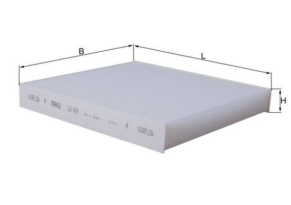 KNECHT LA 424: Innenraumfilter Partikelfilter