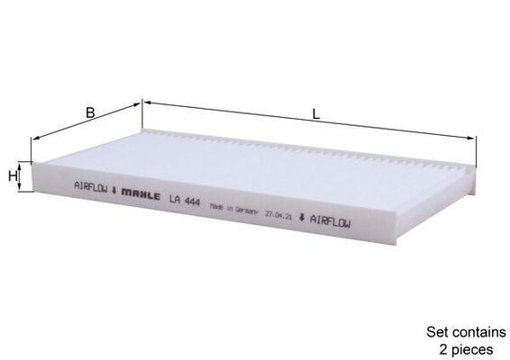 KNECHT LA 444/S: Filtre d'habitacle Filtre à particules