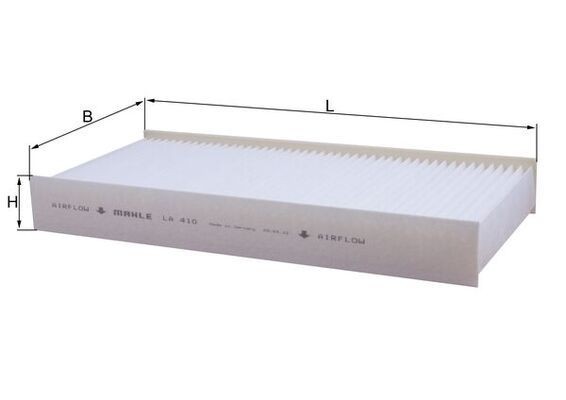 KNECHT LA 410: Interieurfilter Stoffilter