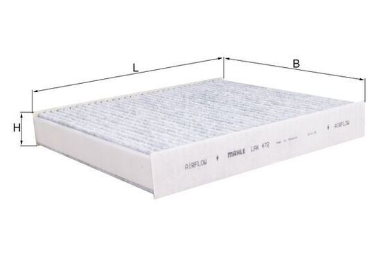 KNECHT LAK 472: Filter vnútorného priestoru Filter aktívneho uhlia