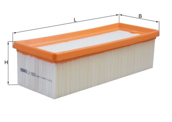 KNECHT LX 1953: Filtro de aire